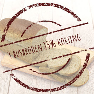 Afbeelding van Dinsdag en donderdag: 3 busbroden 15% korting